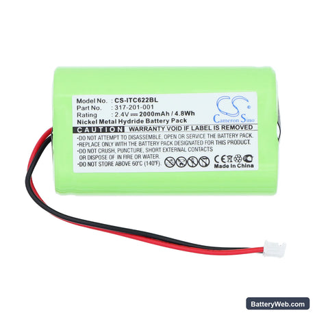 Intermec Norand 6210 Replacement Battery, 2.4V, 2000mAh, Ni-MH 3