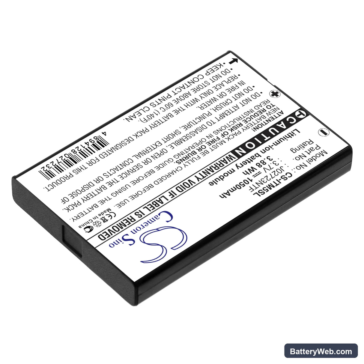 i-Blue PS3200 Replacement Battery, 3.7V, 1050mAh, Li-ion 2