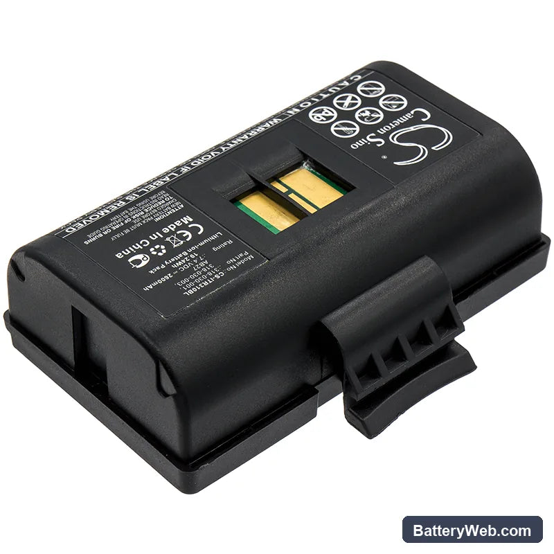 Intermec PB21 Replacement Battery, 7.4V, 2600mAh, Li-ion 2
