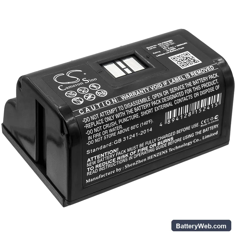 Intermec PB50 Replacement Battery, 14.4V, 2600mAh, Li-ion 1