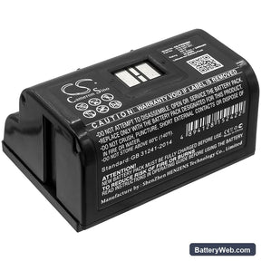 Intermec PB50 Replacement Battery, 14.4V, 3400mAh, Li-ion 1