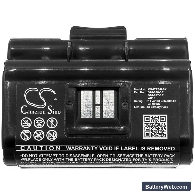 Intermec PB50 Replacement Battery, 14.4V, 3400mAh, Li-ion 3