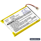 iRiver U10 Replacement Battery, 3.7V, 720mAh, Li-Polymer 1