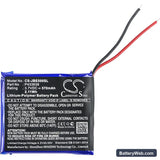 JBL Synchros E50BT Replacement Battery, 3.7V, 570mAh, Li-Polymer 3