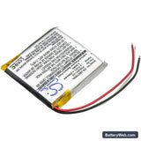 JBL Everest 700 Replacement Battery, 3.7V, 550mAh, Li-Polymer 2
