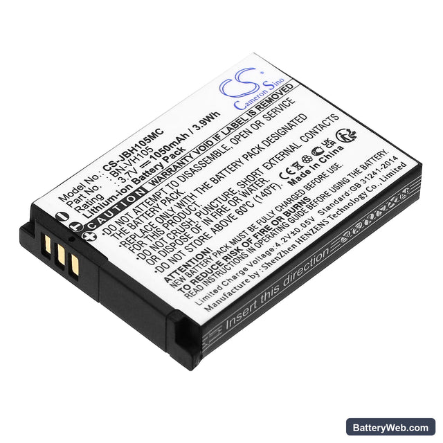 JVC GC-XA1 Replacement Battery, 3.7V, 1050mAh, Li-ion 1