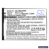 JVC GC-XA1 Replacement Battery, 3.7V, 1050mAh, Li-ion 3