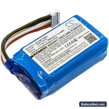 JBL Link 10 Replacement Battery, 3.7V, 3600mAh, Li-Polymer 1