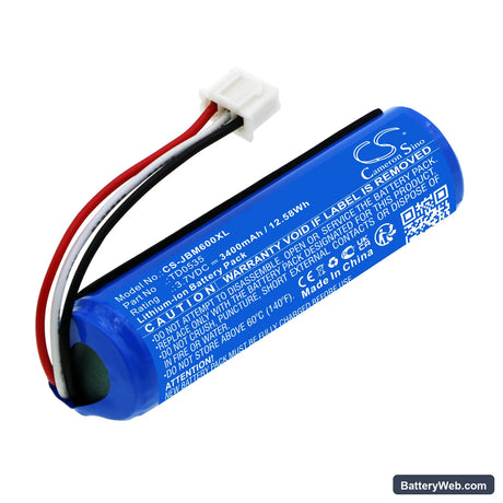 JBL KMC 600 Replacement Battery, 3.7V, 3400mAh, Li-ion 1
