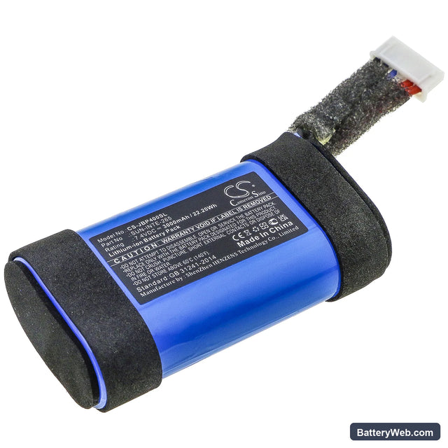 JBL PartyBox On-The-Go Replacement Battery, 7.4V, 3000mAh, Li-ion 1