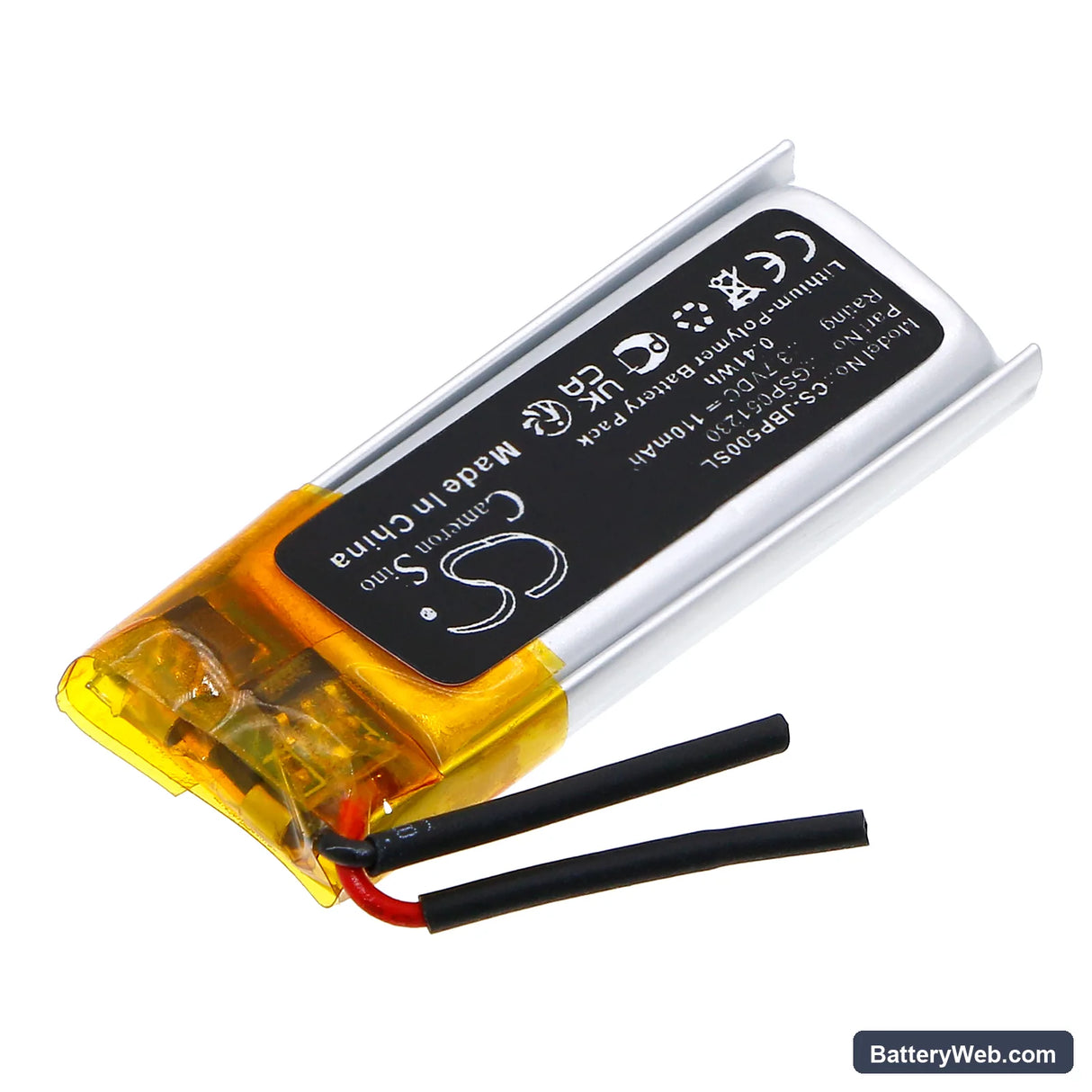 JBL inspire 500 Replacement Battery, 3.7V, 110mAh, Li-Polymer 2