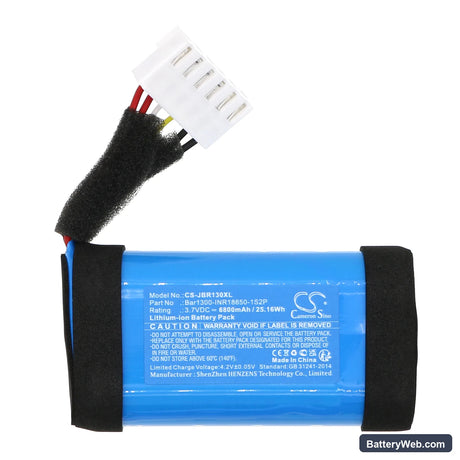 JBL Bar 1000 Replacement Battery, 3.7V, 6800mAh, Li-ion 3