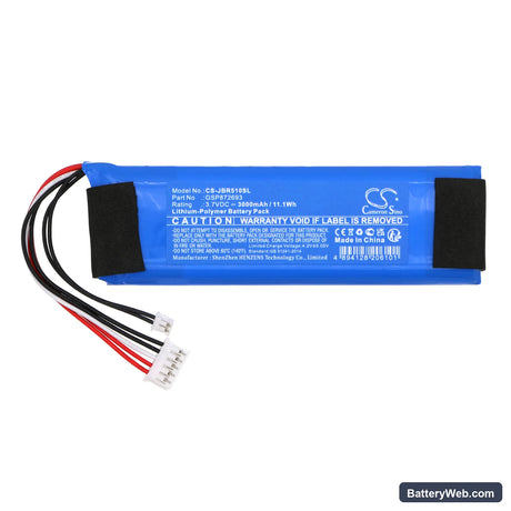 JBL Bar 5.1 Replacement Battery, 3.7V, 3000mAh, Li-Polymer 3