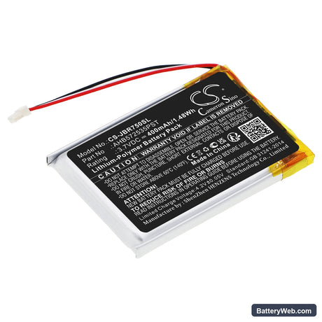 Jabra Evolve 75 Replacement Battery, 3.7V, 400mAh, Li-Polymer 1