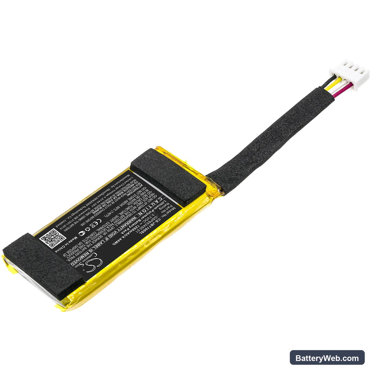 JBL Free Truly Charging Case Replacement Battery, 3.7V, 1200mAh, Li-Polymer 2