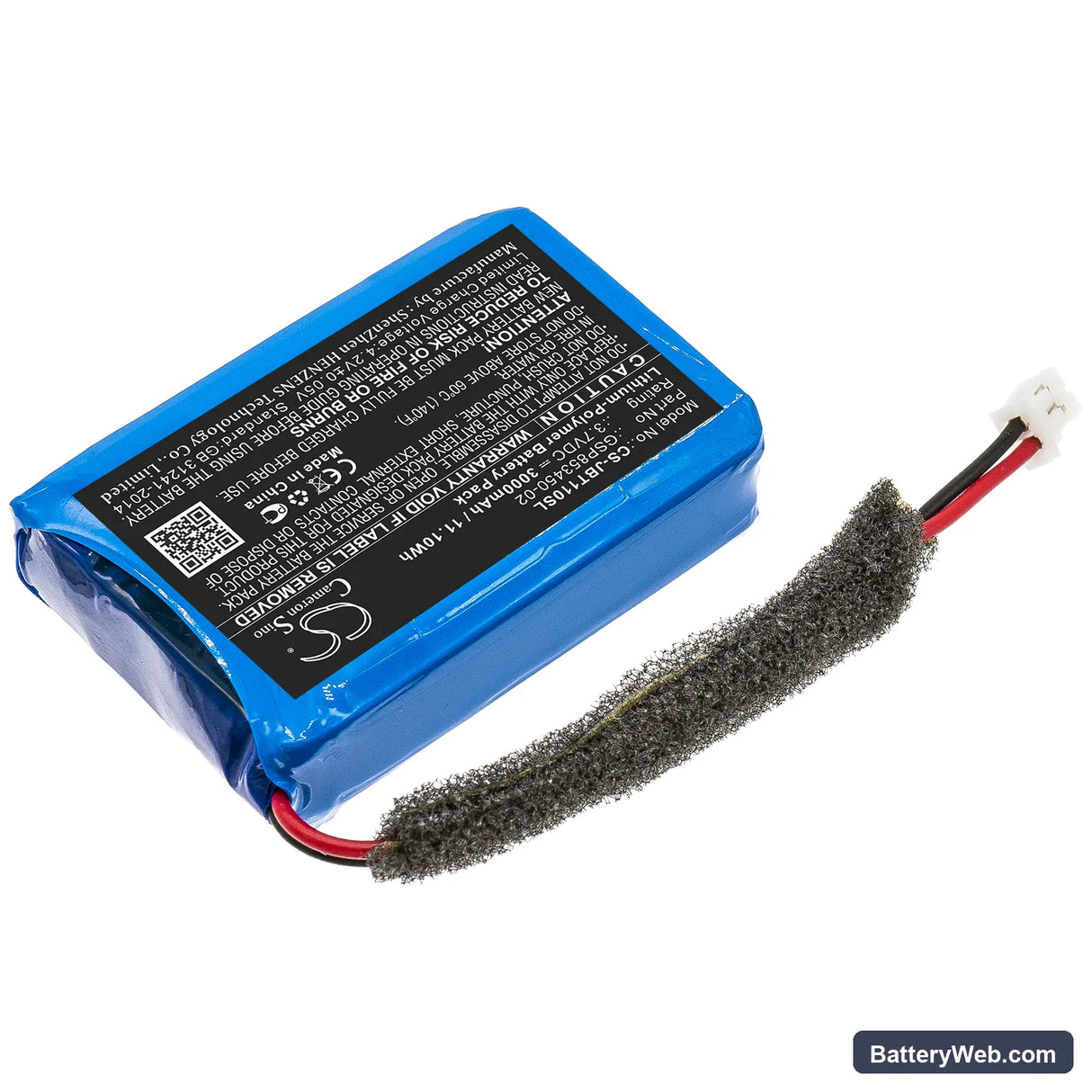 JBL Turbo Replacement Battery, 3.7V, 3000mAh, Li-Polymer 2