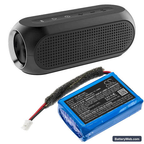 JBL Turbo Replacement Battery, 3.7V, 3000mAh, Li-Polymer 6