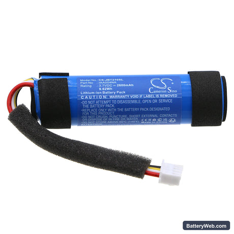 JBL Tuner 2 Replacement Battery, 3.7V, 2600mAh, Li-ion 3