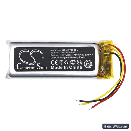 JBL TUNE Beam Charging Base Replacement Battery, 3.7V, 750mAh, Li-Polymer 3