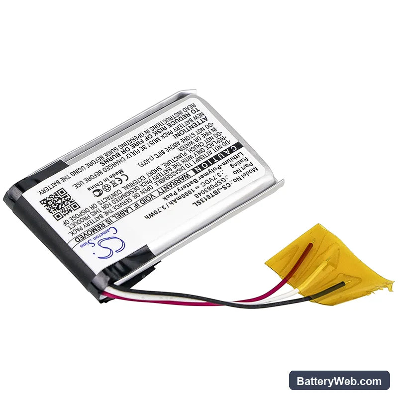 JBL Trip Replacement Battery, 3.7V, 1000mAh, Li-Polymer 2