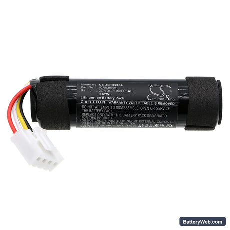 JBL TAS8528P Replacement Battery, 3.7V, 2600mAh, Li-ion 3