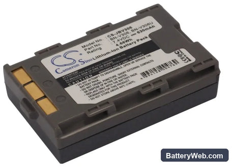 JVC GR-DVX34K Replacement Battery, 7.4V, 630mAh, Li-ion 1