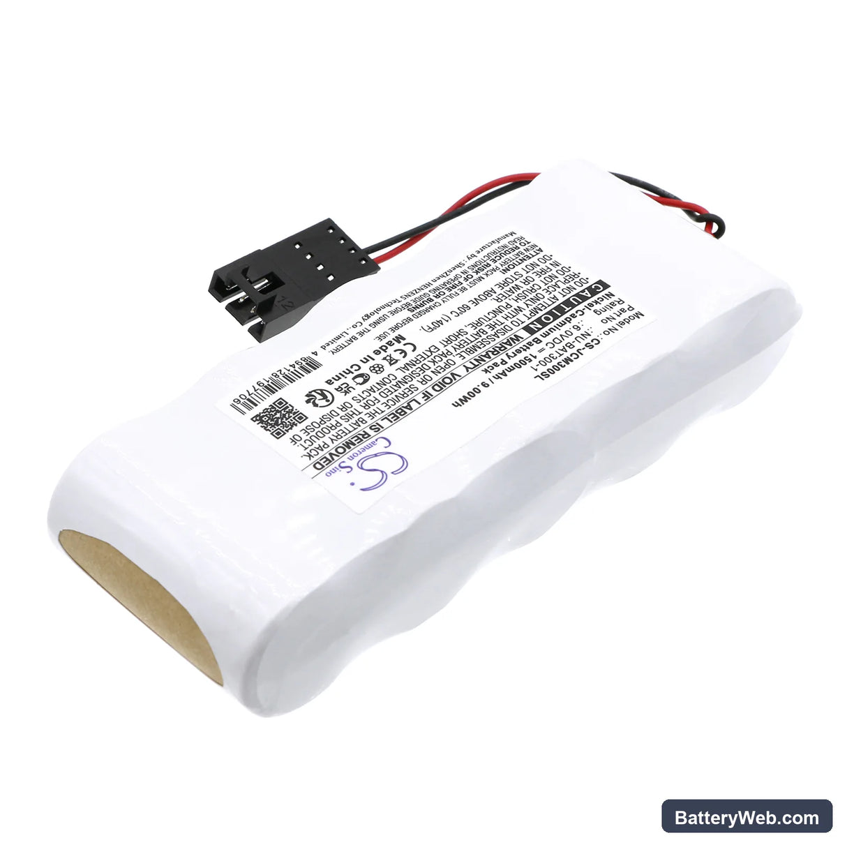 JOHNSON Controls Metasys Replacement Battery, 6V, 1500mAh, Ni-CD 2