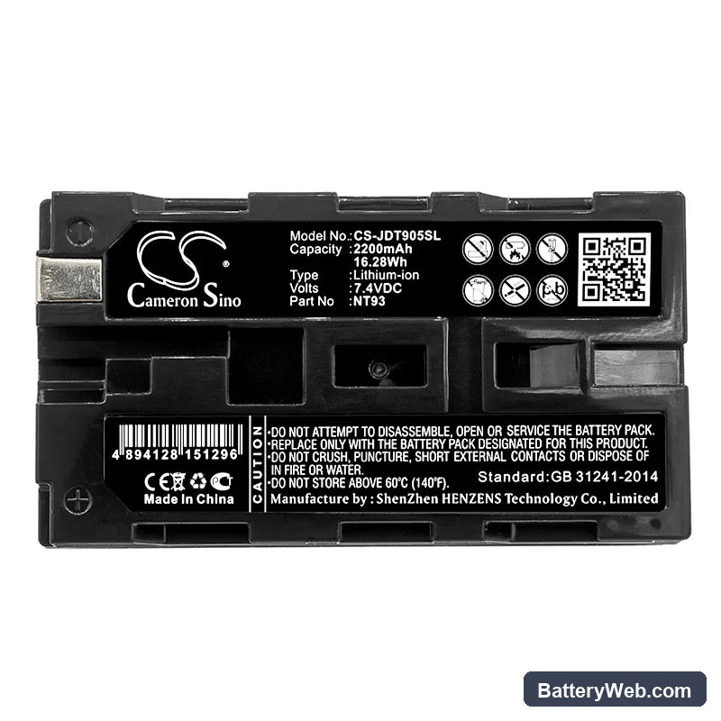 JDSU Test-Um NT905 Validator Replacement Battery, 7.4V, 2200mAh, Li-ion 3