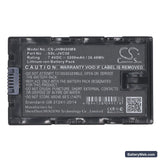 JVC GY-HMQ10 Replacement Battery, 7.4V, 5200mAh, Li-ion 6