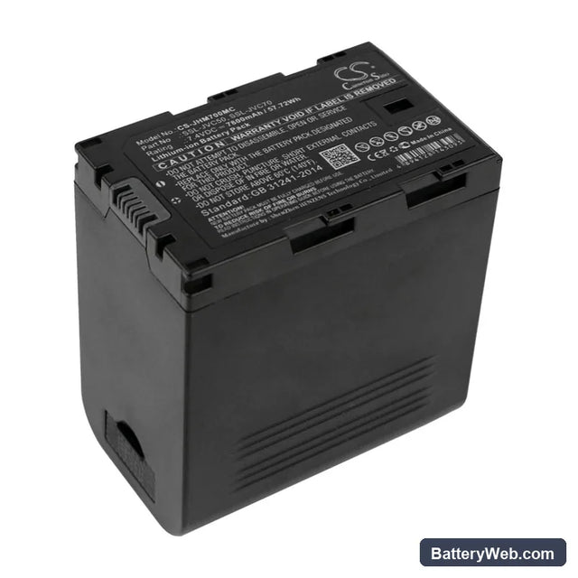 JVC Replacement Battery, 7.4V, 7800mAh, Li-ion 1