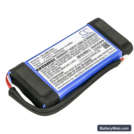JBL Boombox Replacement Battery, 7.4V, 10000mAh, Li-Polymer 1