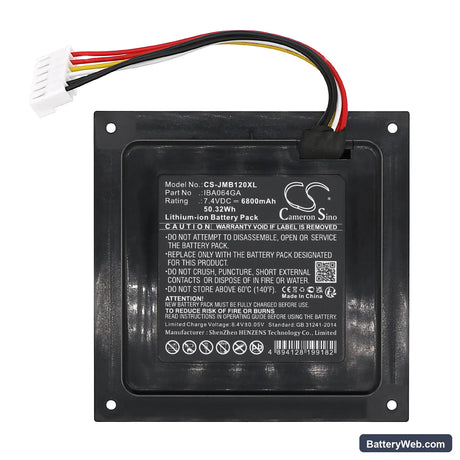 JBL PartyBox 110 Replacement Battery, 7.4V, 6800mAh, Li-ion 3