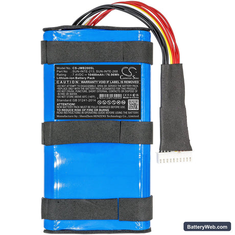JBL Boombox 2 Replacement Battery, 7.4V, 10400mAh, Li-ion 3
