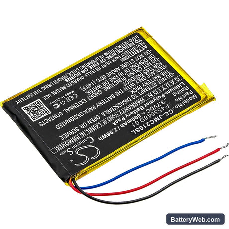 JBL Clip 2 Special Edition Replacement Battery, 3.7V, 800mAh, Li-Polymer 2
