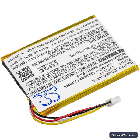 JBL Clip 3 Replacement Battery, 3.7V, 1000mAh, Li-Polymer 2