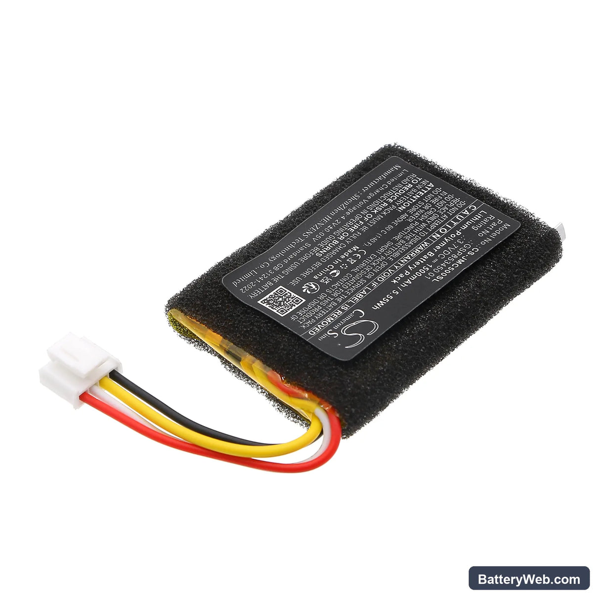 JBL Clip 5 Replacement Battery, 3.7V, 1500mAh, Li-Polymer 2
