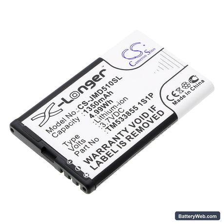 JBL Play Up Replacement Battery, 3.7V, 1350mAh, Li-ion 1