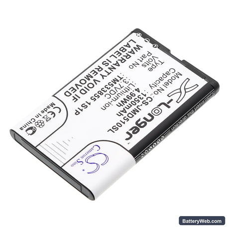 JBL Play Up Replacement Battery, 3.7V, 1350mAh, Li-ion 2