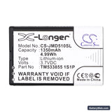 JBL Play Up Replacement Battery, 3.7V, 1350mAh, Li-ion 5