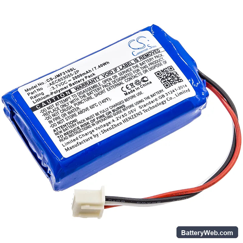 JBL Flip 2 (2013) Replacement Battery, 3.7V, 2000mAh, Li-Polymer 1
