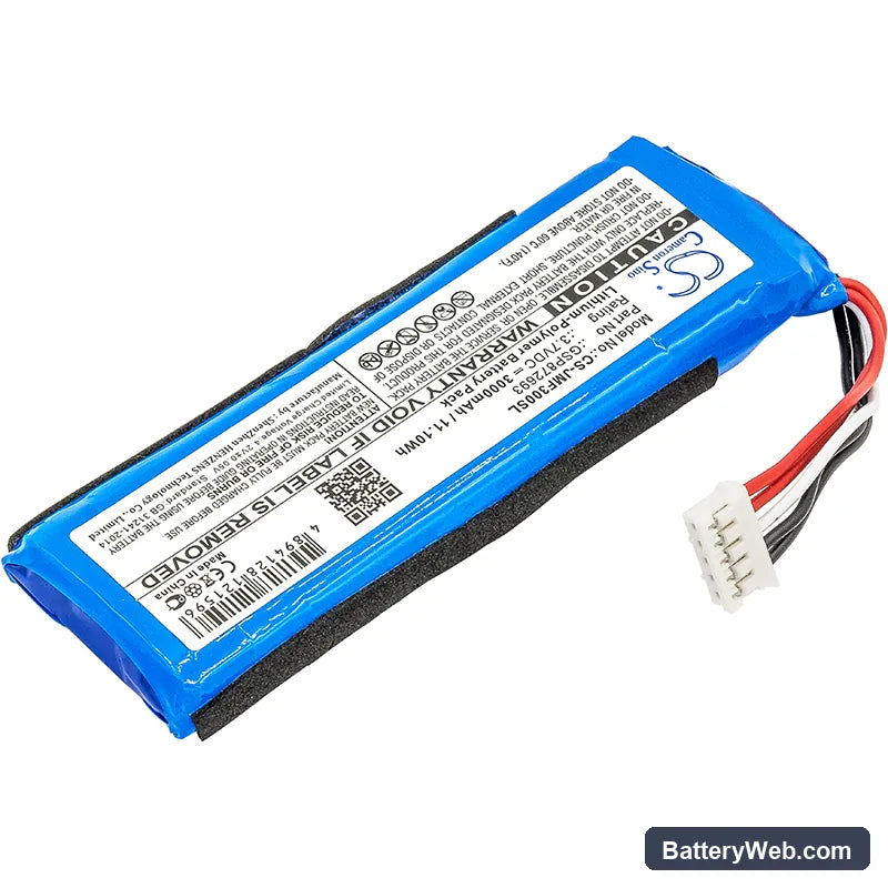 JBL Flip 3 Replacement Battery, 3.7V, 3000mAh, Li-Polymer 2
