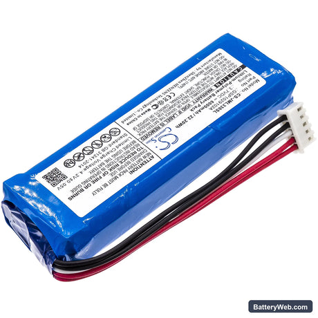 JBL Charge 3 Replacement Battery, 3.7V, 6000mAh, Li-Polymer 2