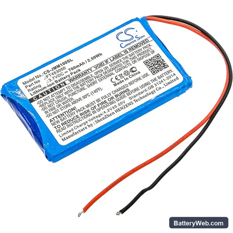 JBL Synchros E40BT Replacement Battery, 3.7V, 700mAh, Li-ion 1