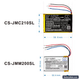 JBL Micro 2 Replacement Battery, 3.7V, 600mAh, Li-Polymer 6