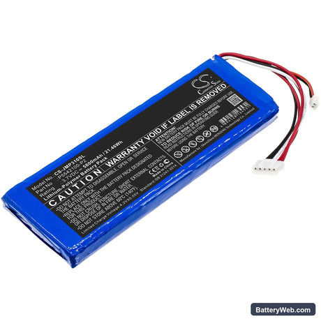 JBL Pulse 3 Version 2 Replacement Battery, 3.7V, 5800mAh, Li-Polymer 1