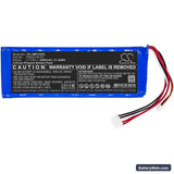 JBL Pulse 3 Version 2 Replacement Battery, 3.7V, 5800mAh, Li-Polymer 3