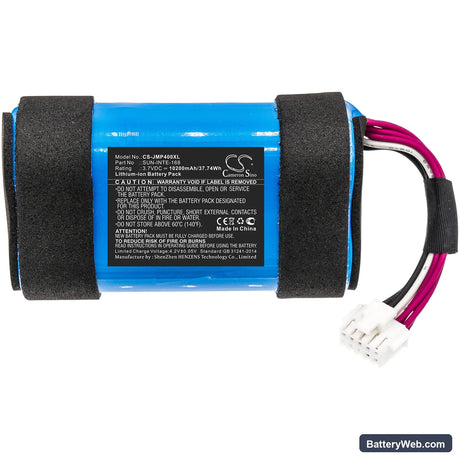 JBL Pulse 4 Replacement Battery, 3.7V, 10200mAh, Li-ion 3