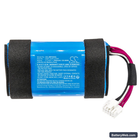 JBL Pulse 5 Replacement Battery, 3.7V, 7800mAh, Li-ion 3