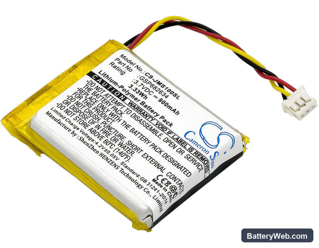 JBL Go Smart Replacement Battery, 3.7V, 900mAh, Li-Polymer 1