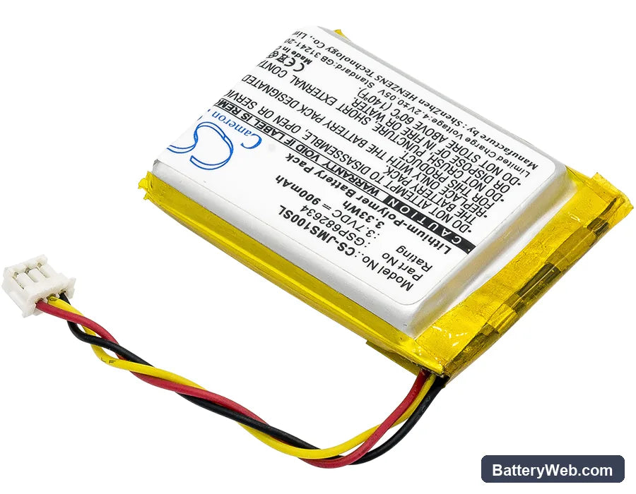 JBL Go Smart Replacement Battery, 3.7V, 900mAh, Li-Polymer 2